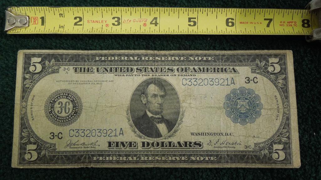 Five Dollar Federal Reserve Note