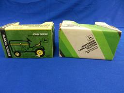 (2) Ertl 1/16 scale John Deere Lawn and Garden Tractors