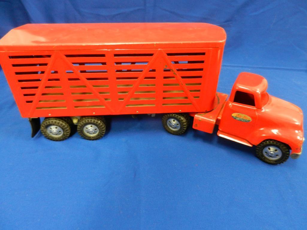 Tonka Truck and Livestock Trailer