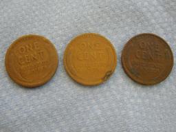 1913, 1913D, 1913S Pennies