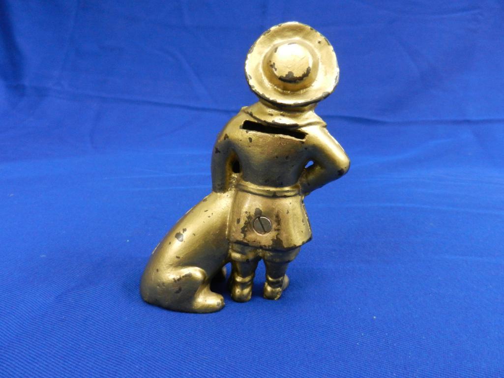 Child With Dog Coin Bank