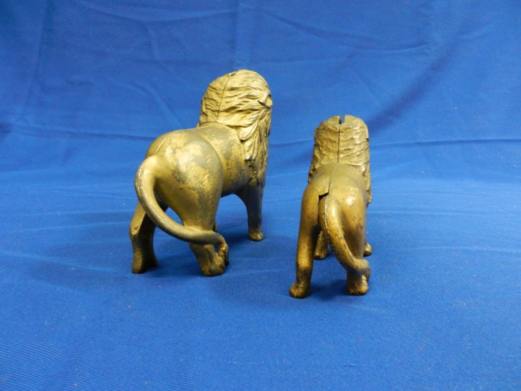 (2) Lion Coin Banks