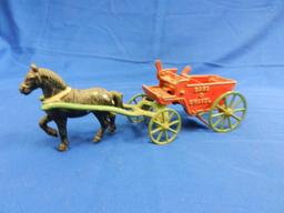 Cast Sand and Gravel Horse and Dump Trailer