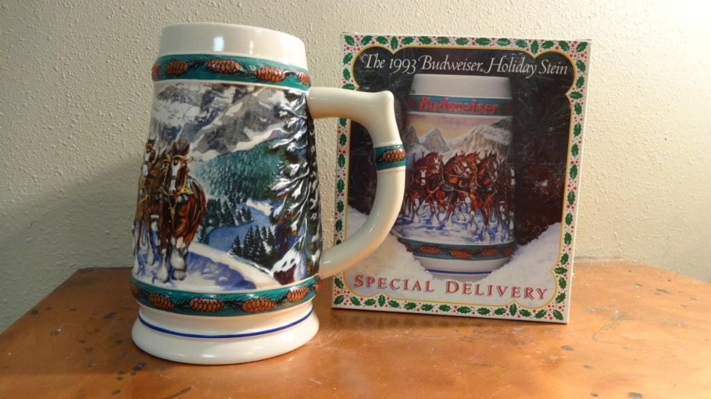 1993 Budweiser Holiday Stein