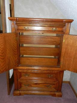 Oak Chest of Drawers 5 Drawers