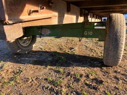 four wheel hay wagons green running gears