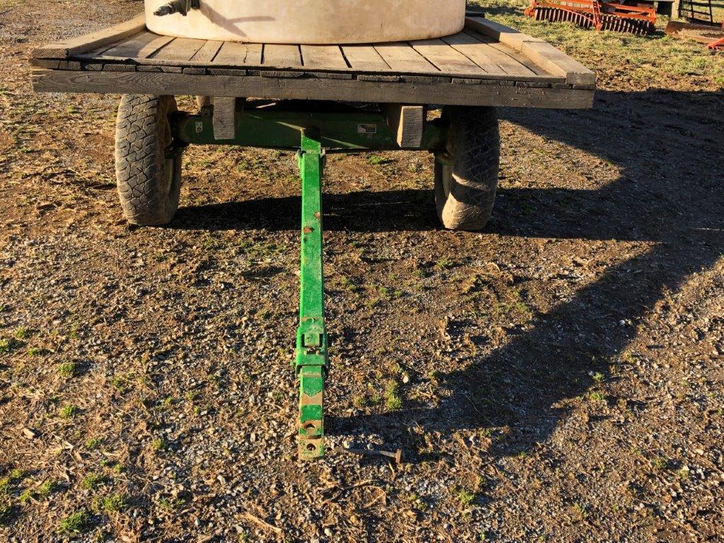 four wheel hay wagons green running gears