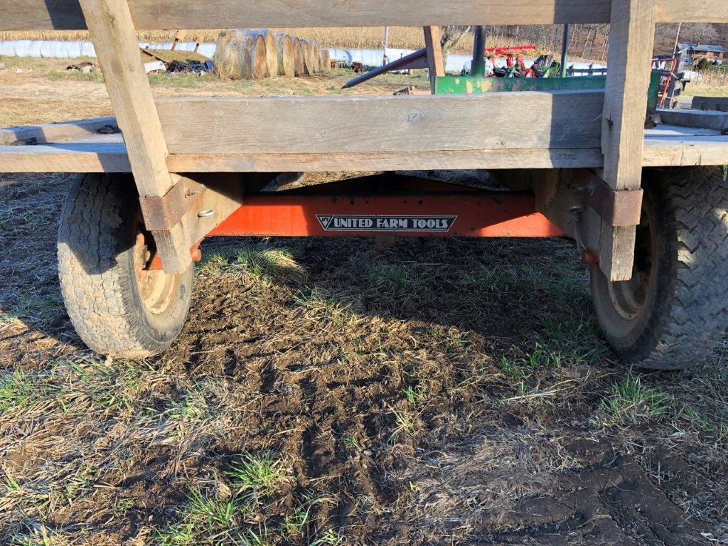 United Farm Tools four wheel hay wagon