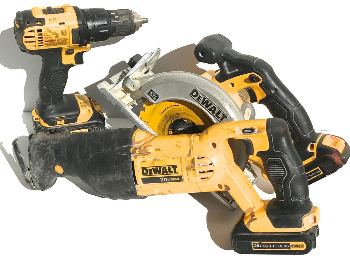 3 PIECE 20V LITHIUM DEWALT SET