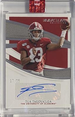 PANINI IMMACULATE SSP /25 TUA TAGOVAILOA AUTO CARD