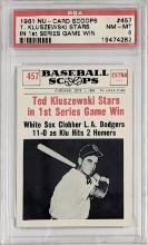 NICE PSA 8 NM - MT 1961 NU-CARD SCOOPS TED KLUSZEWSKI CARD