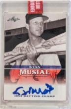 2015 LEAF HALL OF FAMER STAN MUSIAL SIGNED CARD