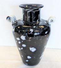 SCOTT BURCHETTA HAND BLOWN ART GLASS VASE