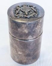 ANTIQUE ENGLISH FINE SILVER CANISTER