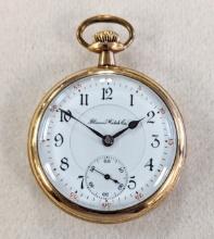 RARE 21 JEWEL ILLINOIS WATCH CO. "ABRAHAM LINCOLN" RAILROAD POCKET WATCH