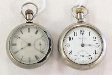 NY. STANDARD & AW WALTHAM "PS BARTLET" POCKETWATCHES NON-WORKING