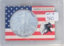 UNC 1997 AMERICAN SILVER EAGLLE .999 1 OUNCE SILVER COIN