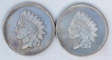 2X .999 PURE 1 OUNCE SILVER ROUNDS