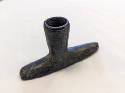 NATIVE AMERICAN CARVED STONE PIPE