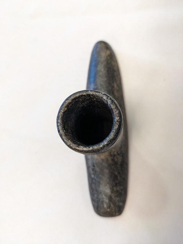 NATIVE AMERICAN CARVED STONE PIPE
