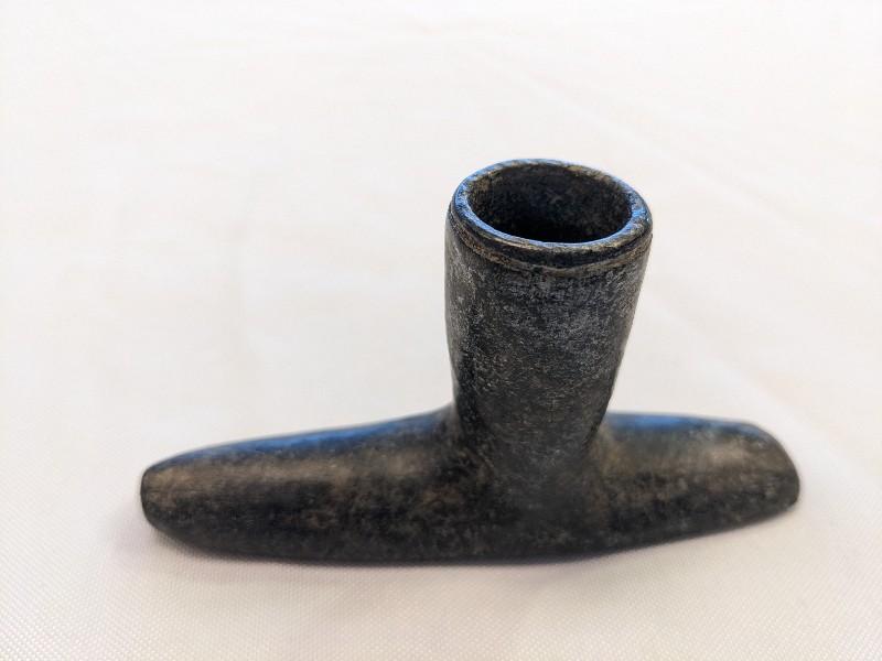 NATIVE AMERICAN CARVED STONE PIPE