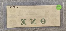 1860'S THE NEW ENGLAND COMMERCIAL BANK STATE OF RHODE ISLAND UNUSED $1.00 REMAINDER NOTE