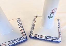 TIFFANY & CO. HAND MADE & PAINTED CANDLESTICKS