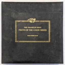 23.75 OUNCES FRANKLIN MINT "STATES OF THE UNION" SILVER SET