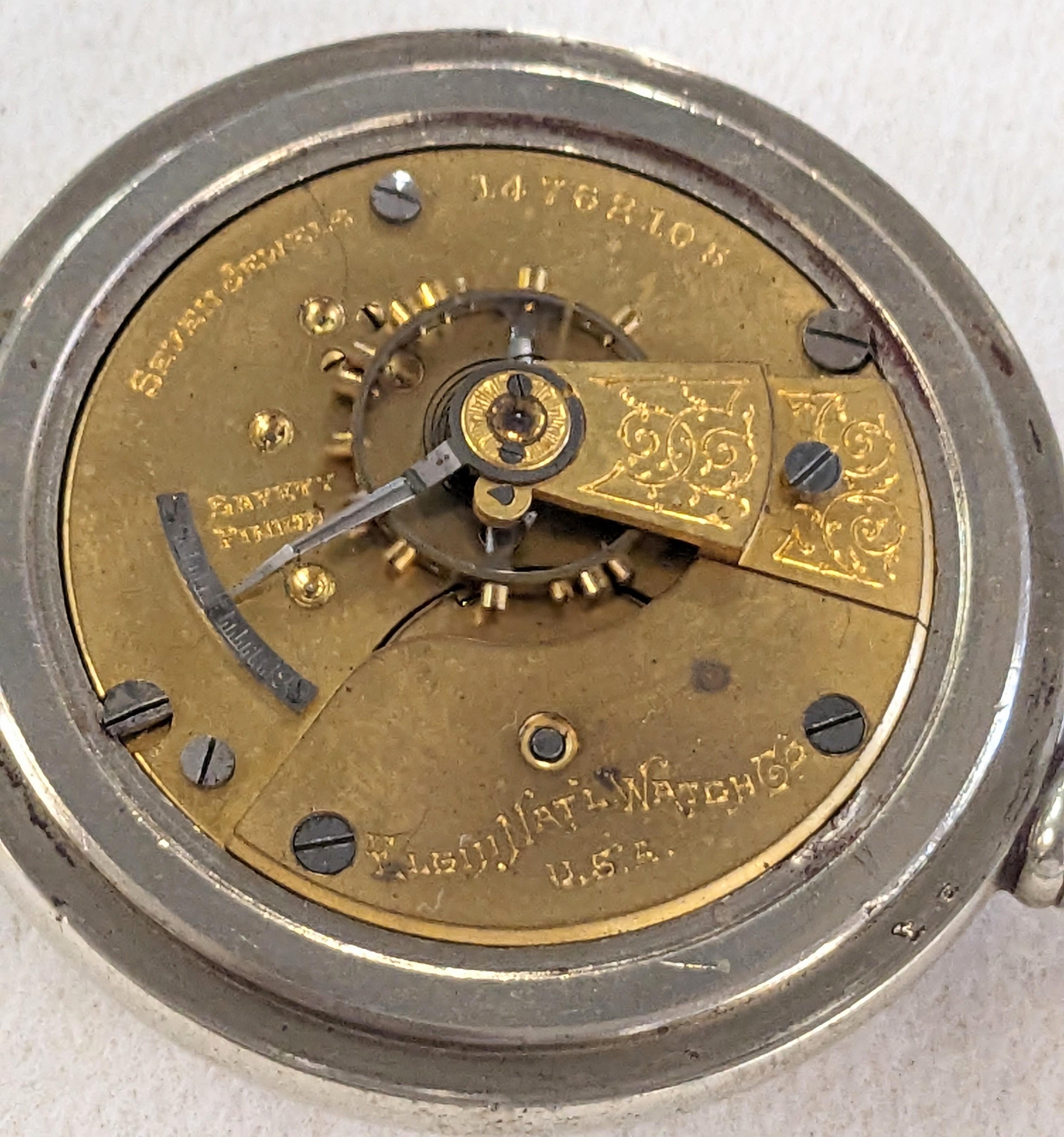 LARGE ELGIN WATCH CO. 7J POCKET WATCH