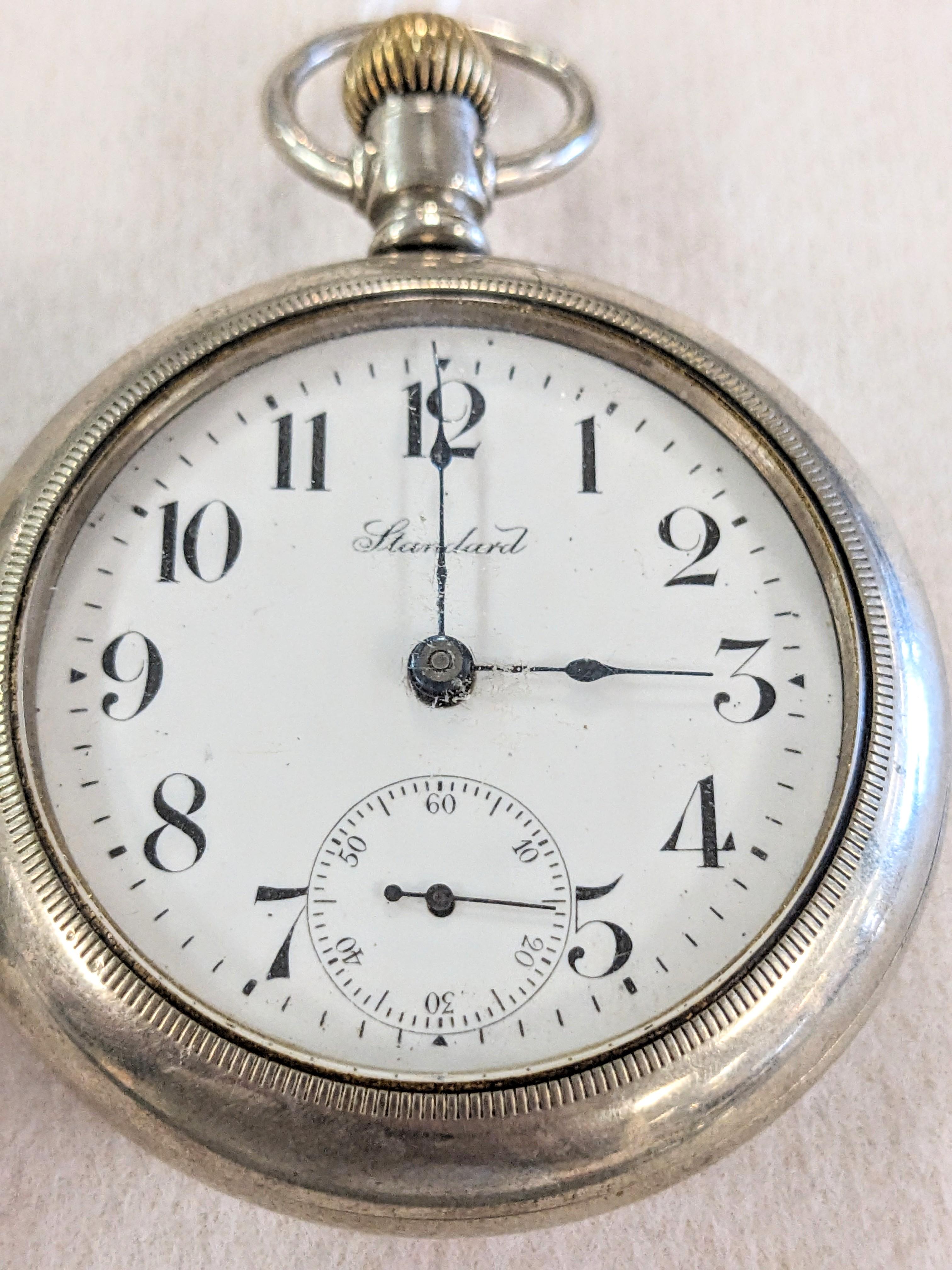 NY. STANDARD & AW WALTHAM "PS BARTLET" POCKETWATCHES NON-WORKING