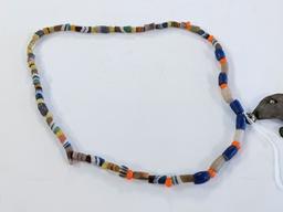 HUDSON BAY QUEBEC BEADED NECKLACE WITH METAL ANIMAL