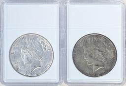 1923 & 1925 SILVER PEACE DOLLARS