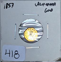 1857 CALIFORNIA GOLD 1/2 DOLLAR
