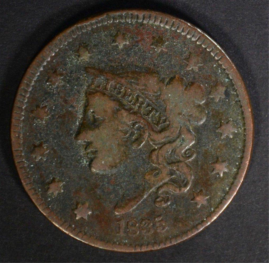 1835 LARGE CENT FINE