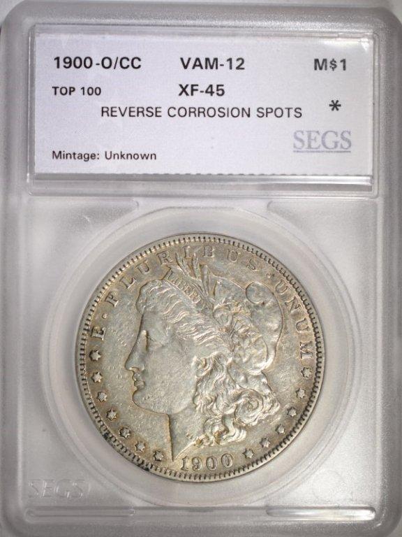 1900-O/CC SEGS XF/AU VAM-12 MORGAN