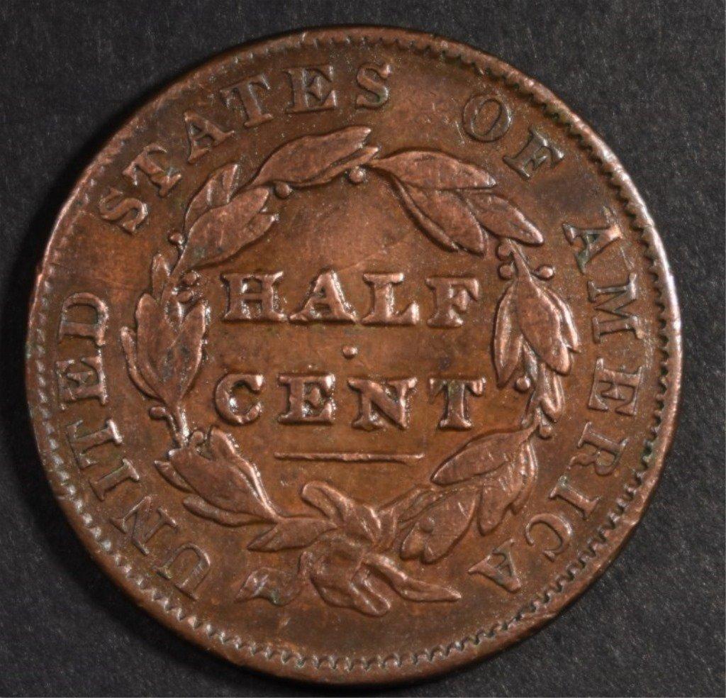 1835 HALF CENT VERY FINE NICE