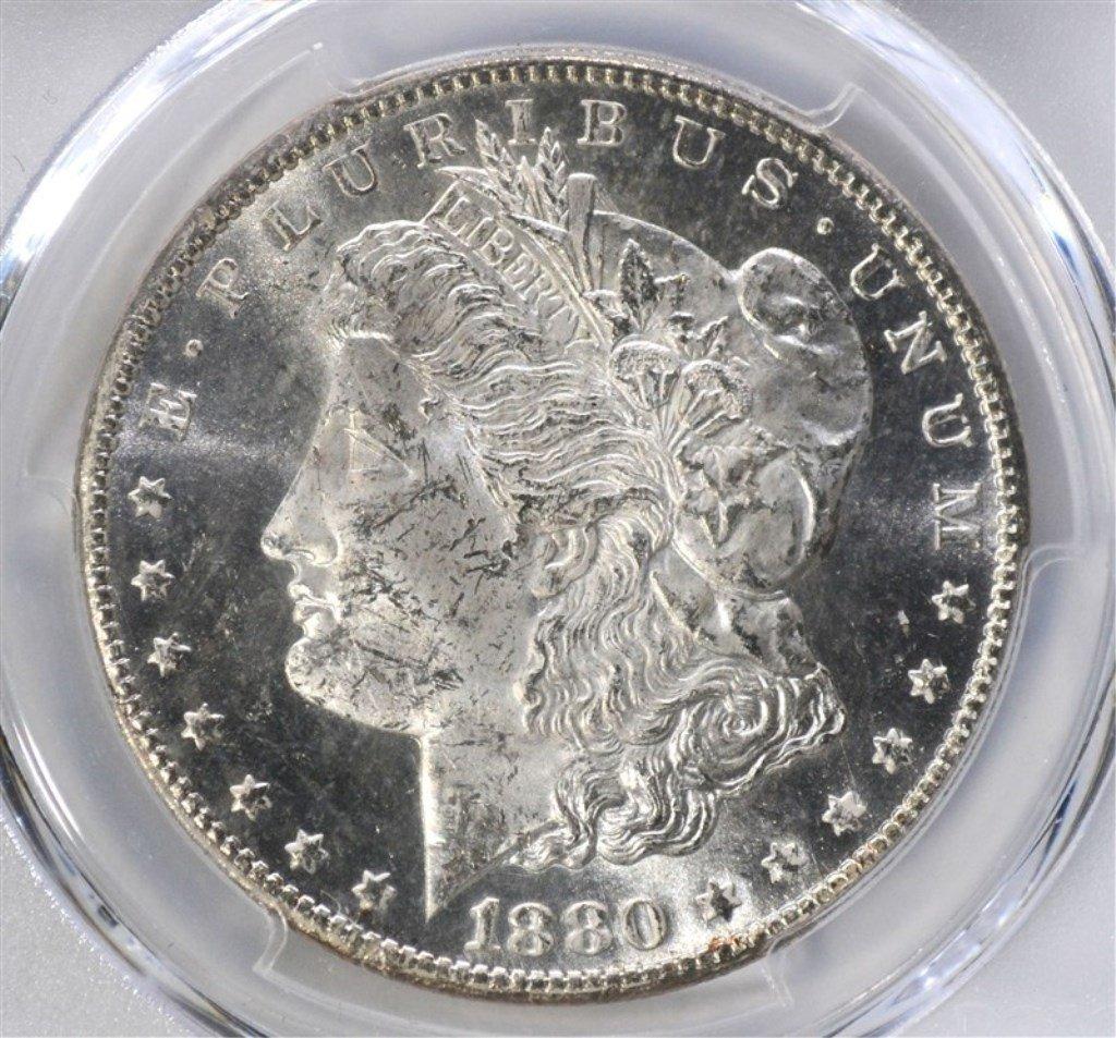 1880-CC MORGAN DOLLAR PCGS MS62 GSA