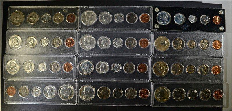 12 - SILVER YEAR SETS; 1949 CIRC,