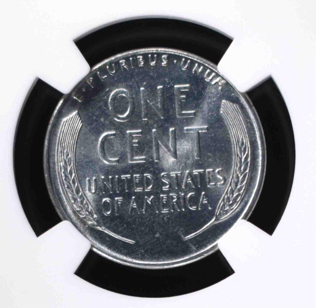 1943 LINCOLN "STEEL" CENT, NGC MS-67