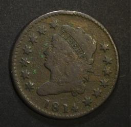 1814 CLASSIC HEAD LARGE CENT, VG porosity