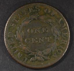 1825 LARGE CENT, VF