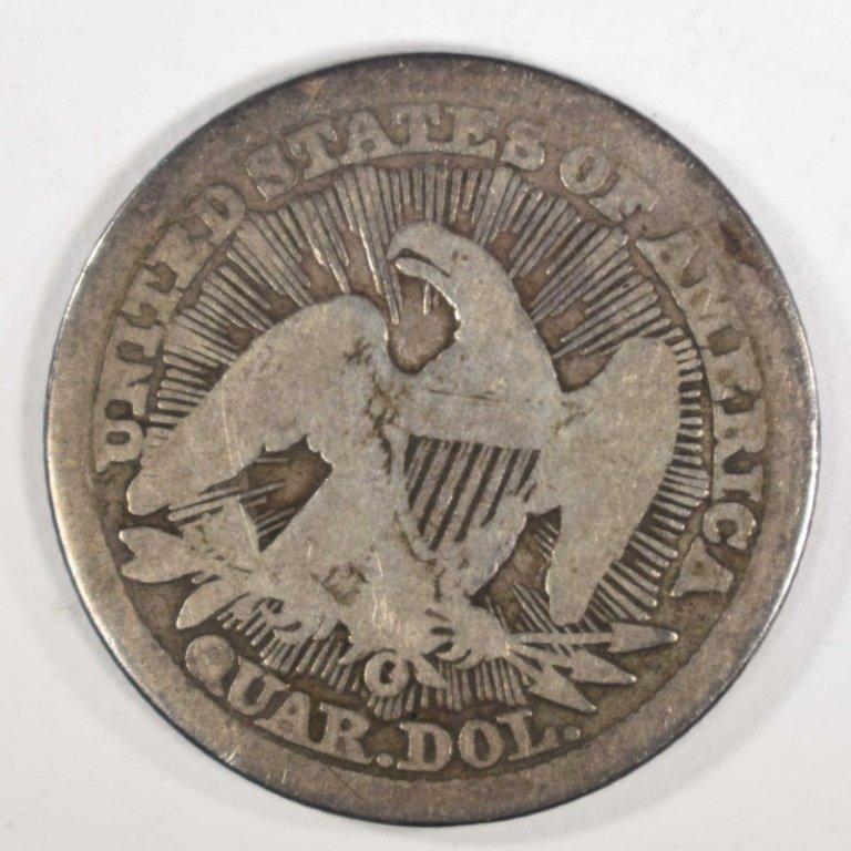 1853-O ARROWS & RAYS SEATED QUARTER