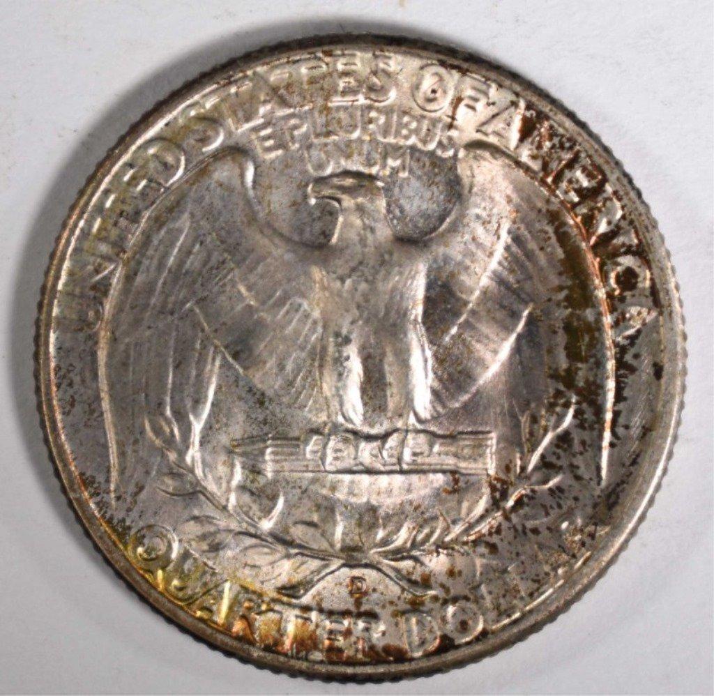 1939-D WASHINGTON QUARTER, GEM BU