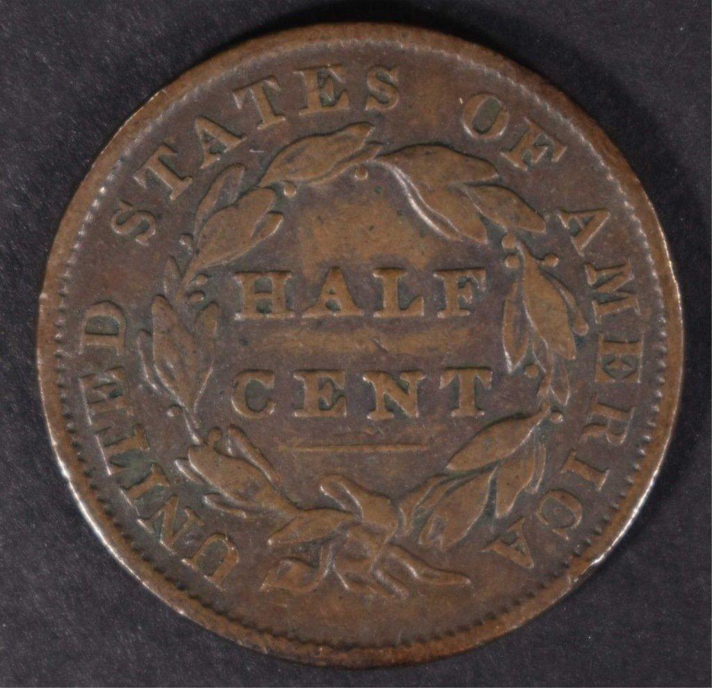 1835 CLASSIC HEAD HALF CENT, F/VF