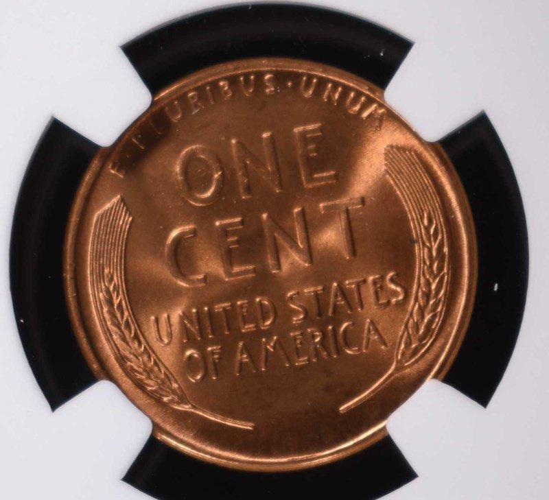 1945-D LINCOLN CENT, NGC MS-67 RED