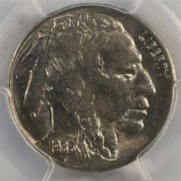 1935-S BUFFALO NICKEL, PCGS AU-58