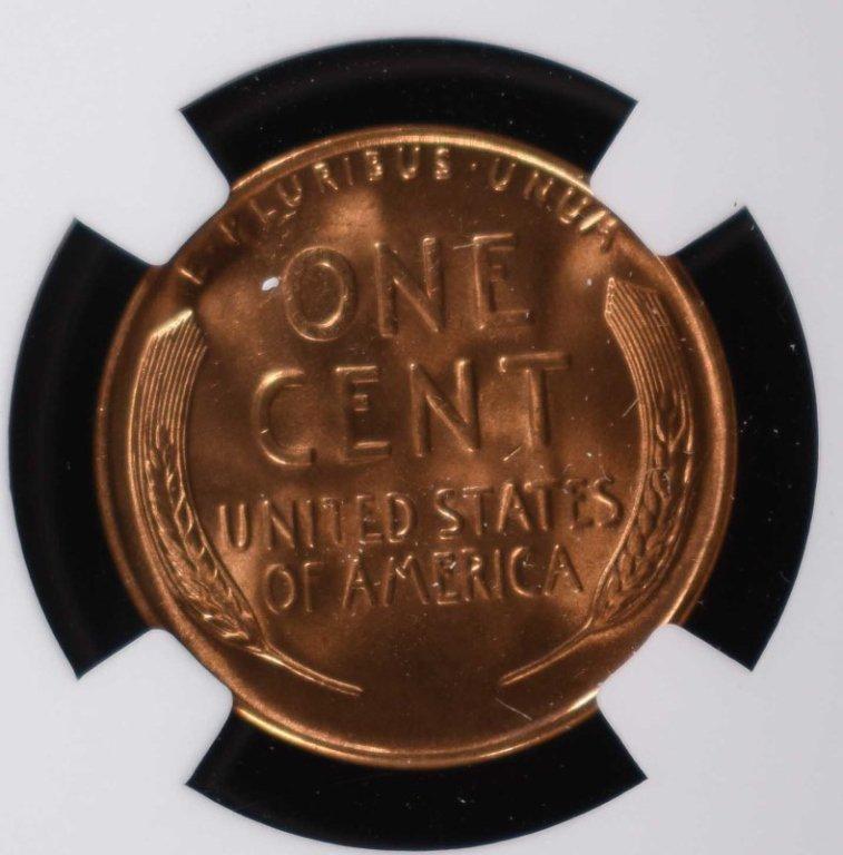 1938-S LINCOLN CENT, NGC MS-67 RED