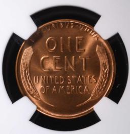 1944-D LINCOLN CENT, NGC MS-67 RED