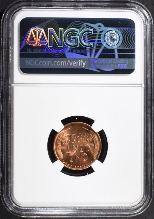 1944 LINCOLN CENT, NGC MS-66 RED