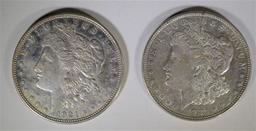 2-1921-D MORGAN DOLLARS, CHOICE BU